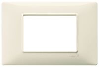 Plana - plaque de recouvrement 3 modules beige