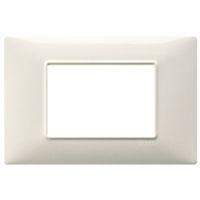 Plana - granite white 3-place technopolymer plate