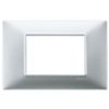 Plana - 3-place matt silver technopolymer plate