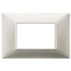 Plana - 3-place matt nickel technopolymer plate