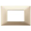 Plana - 3-place matt champagne technopolymer plate