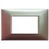 Plana - 3-place mica brown technopolymer plate