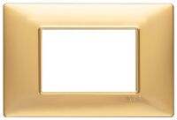 Plana - 3-place matt gold technopolymer plate