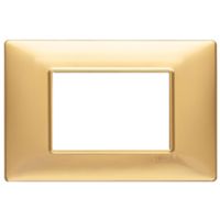 Plana - 3-place matt gold technopolymer plate