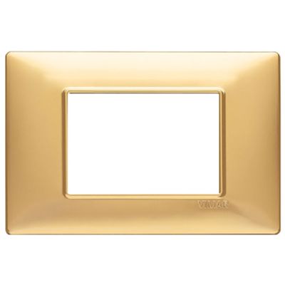Plana - 3-place matt gold technopolymer plate