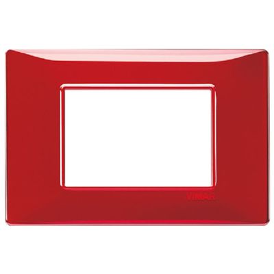 Plana - placa de tecnopolímero de 3 plazas ruby ​​reflex