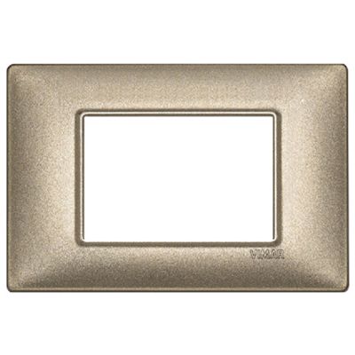 Plana - placca in metallo 3 posti bronzo metallizzato