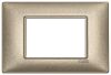 Plana - 3-place metallic bronze metal plate