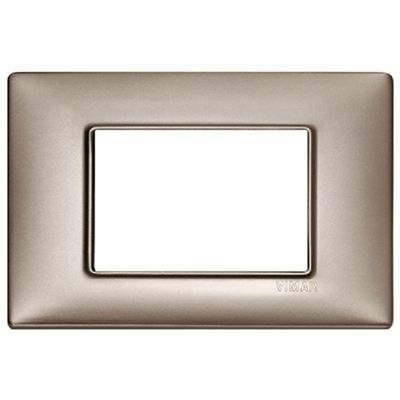 Plana - 3-place pearl nickel metal plaque