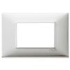 Plana - 3-place brushed aluminum metal plate