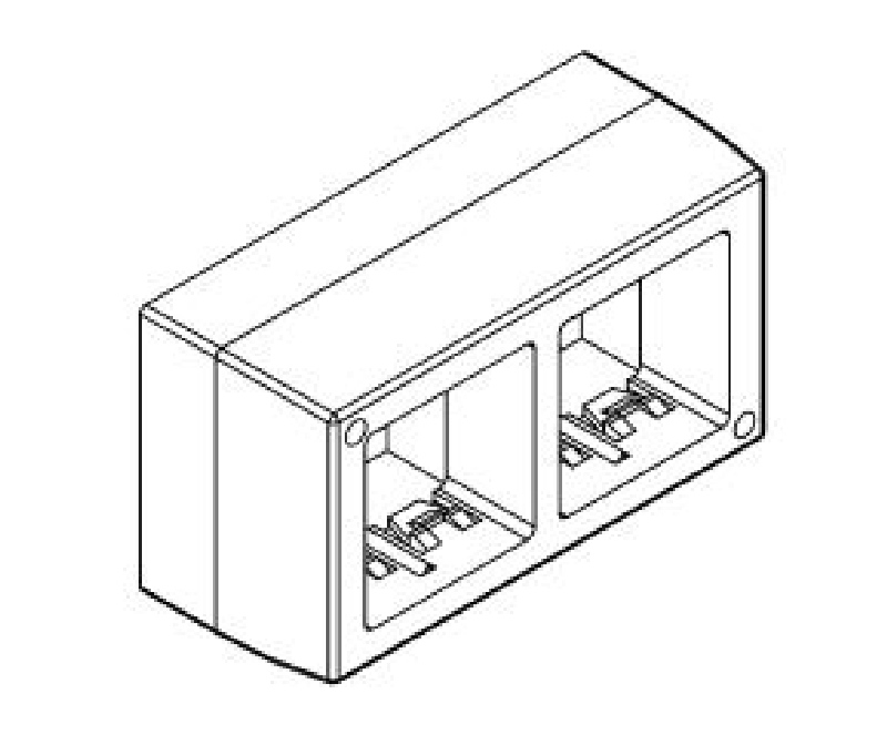 System - white 4-seater container