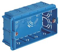 Flush mounting box 4M light blue