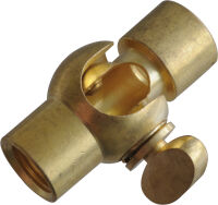 Brass joint with F/F closure M10x1 19 X 24 mm