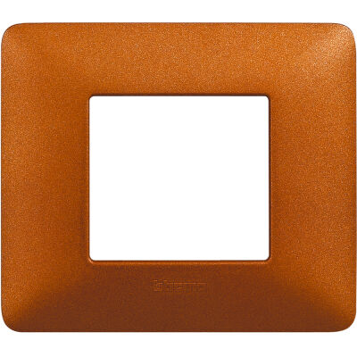 Matix - Textures plate in technopolymer 2 places, earth red colour