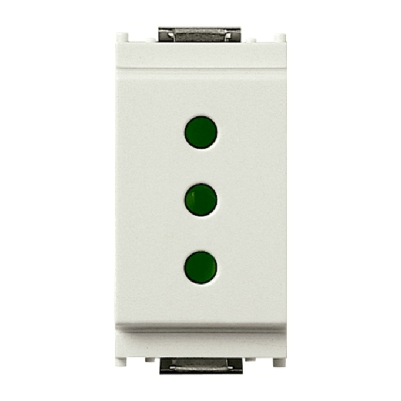2P+E 10A P11 outlet white