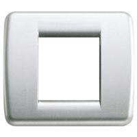 Idea - Rondò metal plate 2 places in metallic silver