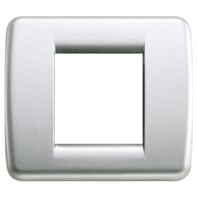 Idea - Placa metálica Rondò 2 plazas en plata metalizada