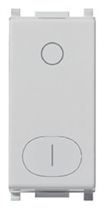 Plana Silver - interruttore bipolare