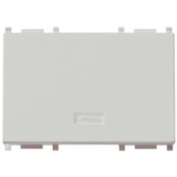 Plana Silver - copritasto 3 modulo illuminabile