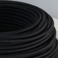 Câble H03 3G0.75 recouvert de soie noire - 50 m