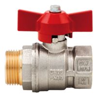 Itap 0930038 - válvula de bola de mariposa roja MF 3/8