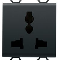 Gewiss GW12310 Chorus - Prise multistandard 2P+T 13A/250 V ou 15A/127 V