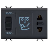 Gewiss GW12331 Chorus - Prise de rasoir standard euro-américain