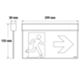 Beghelli 4320N - Lampe de secours EXIT 1/3h SE/SA