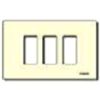Vimar 08637.A - 3-place ivory plate