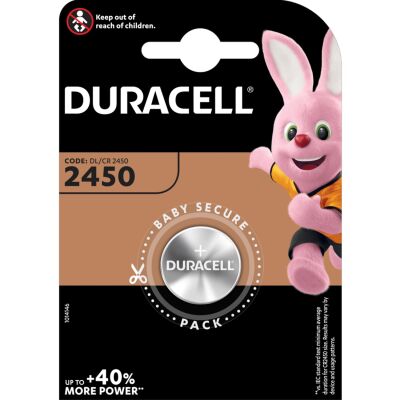 Pile lithium Duracell CR2450 - 2450 3V