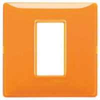 Plana - plaque technopolymère 1 place reflex orange