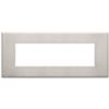 Vimar 22657.11 Eikon - placca 7 moduli nichel spazzolato