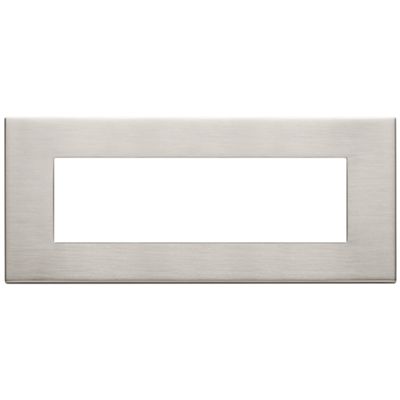 Vimar 22657.11 Eikon - Plaque nickel brossé 7 modules