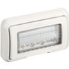 Matix - supporto con placca 4 posti bianco IP55