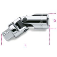Beta 009000830 - Junta manual cromada de 1/4" macho/hembra