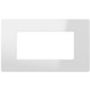 Gewiss GWC25104TBN Pura - glossy white 4-module cover plate