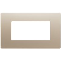 Gewiss GWC25104VCH Pura - Plato champagne 4 módulos