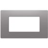 Gewiss GWC25104VFU Pura - placca 4 moduli grigio fumo