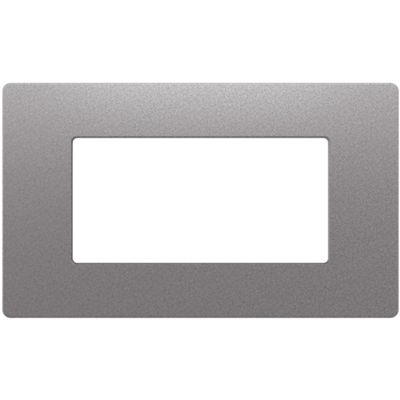 Gewiss GWC25104VFU Pura - smoke gray 4-module plate