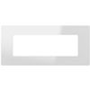 Gewiss GWC25106TBN Pura - glossy white 6-module cover plate