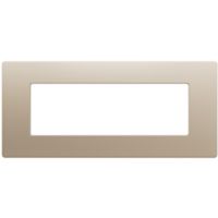 Gewiss GWC25106VCH Pura - Plato champagne 6 módulos