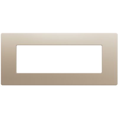 Gewiss GWC25106VCH Pura - Plato champagne 6 módulos