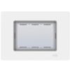 Gewiss GWC25451 Pura - Plaque étanche blanche IP55 à 3 modules