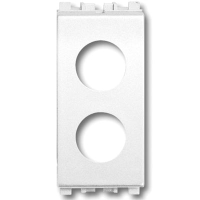 Fracarro 287303 Arke - Adaptateur VI-ARK2-W 2 prises PDM blanc