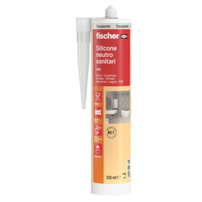 Fischer 9382 - SNS TR 310 ml silicona sanitaria neutra transparente