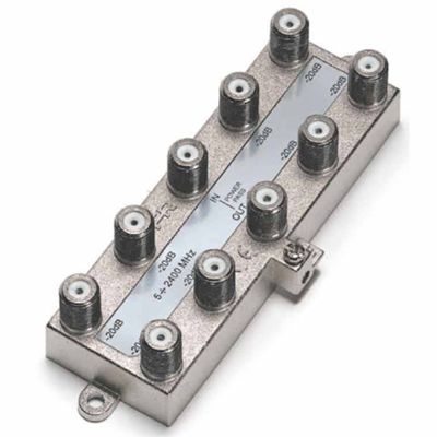 Fracarro 280725 - Distributeur TV 8 sorties, connecteur F 16 dB DE8-16