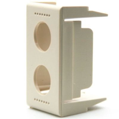 Emme Esse 81XT2AB Blanc - adaptateur pour prises 81X