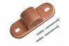 Satin copper - pipe holder with ø 20mm plate