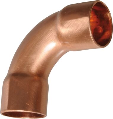 Satin copper - curve ø 20mm