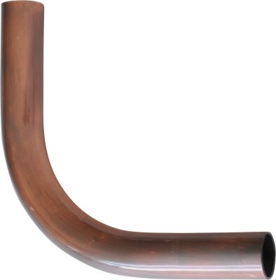 Antique copper - curved tube ø 16mm